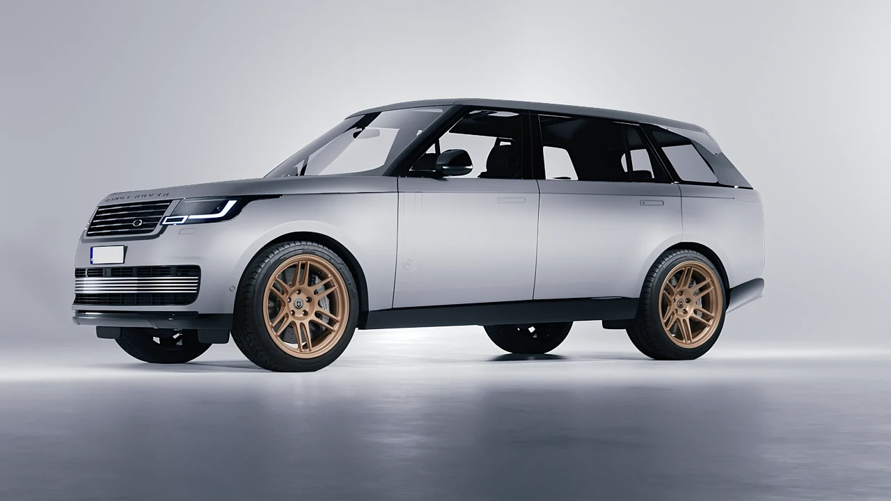 Land Rover Range Rover SV LWB Serenity 2022 on HRE Performance Wheels 312-GTS forged wheels, front three-quarter view