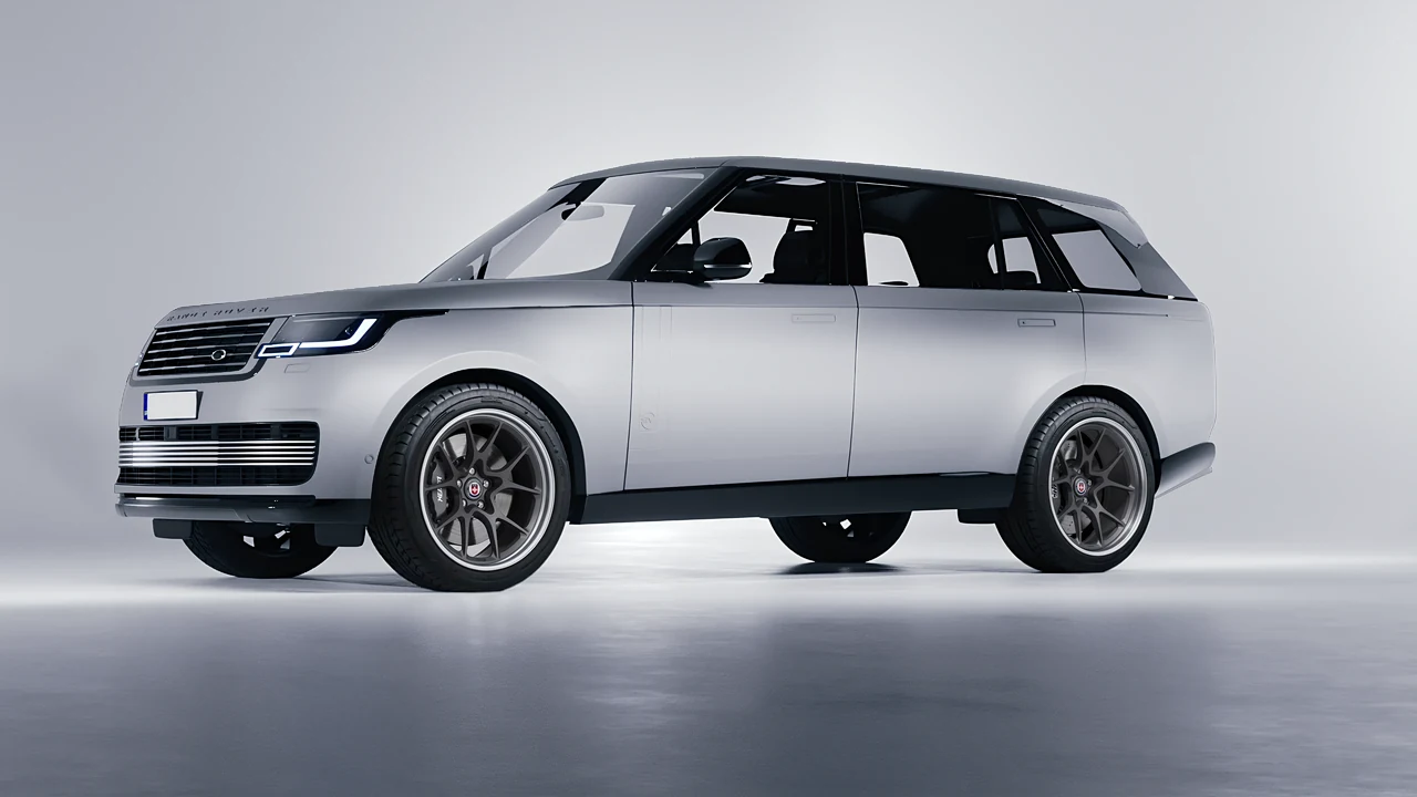 Land Rover Range Rover SV LWB Serenity 2022 on HRE Performance Wheels 521 forged wheels, front three-quarter view