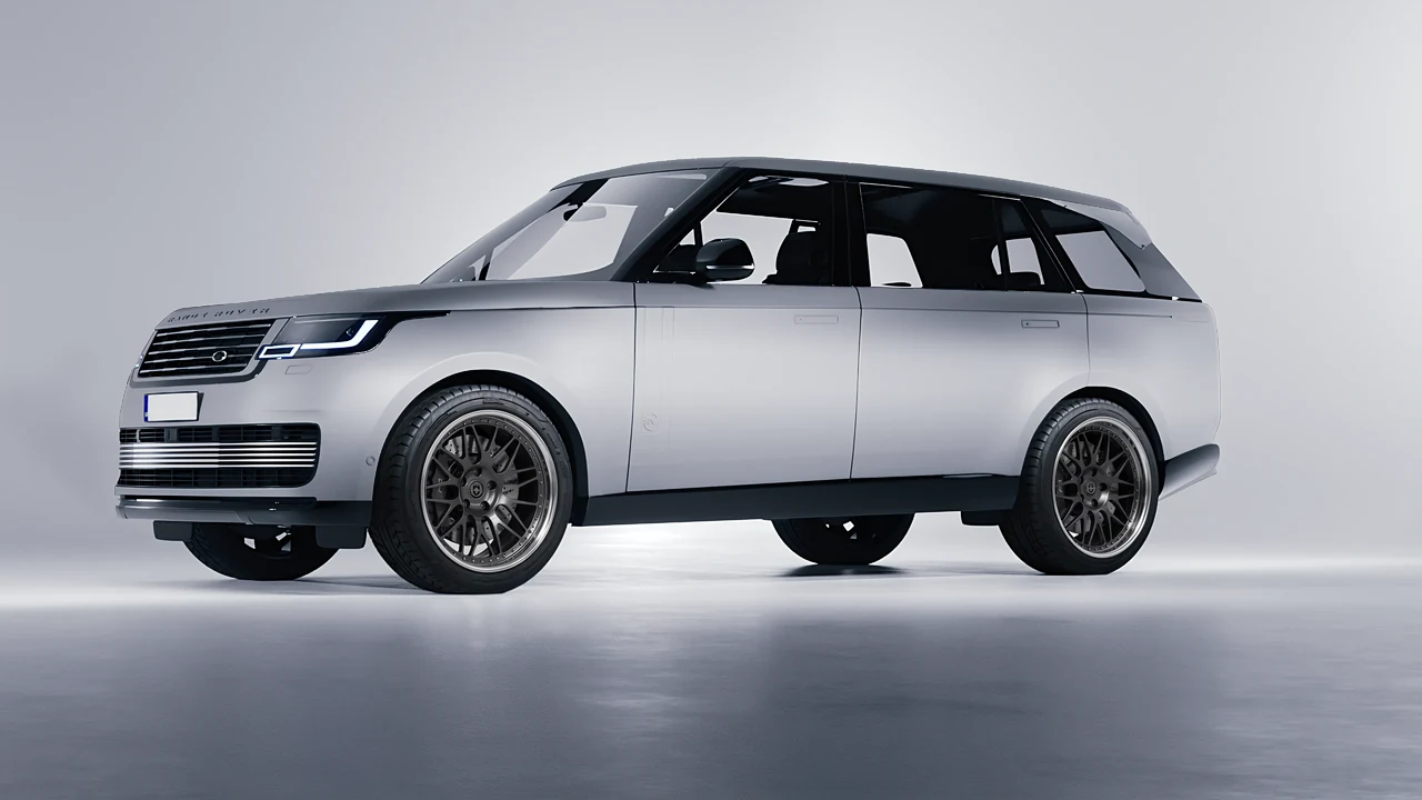 Land Rover Range Rover SV LWB Serenity 2022 on HRE Performance Wheels 540 forged wheels, front three-quarter view