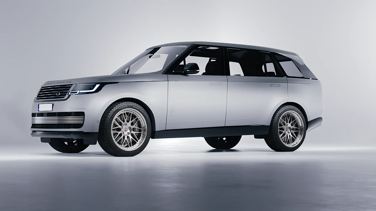 Land Rover Range Rover SV LWB Serenity 2022 on HRE Performance Wheels 540C forged wheels, front three-quarter view