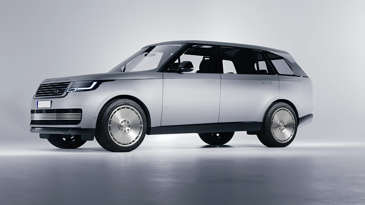 Land Rover Range Rover SV LWB Serenity 2022 on RDB LA Zero forged wheels, front three-quarter view