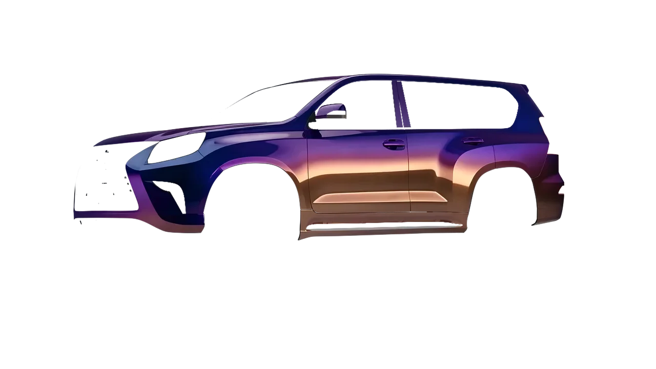 Lexus GX460 2021 wrapped in Gloss Flip Deep Space (3M GP278), front three-quarter view