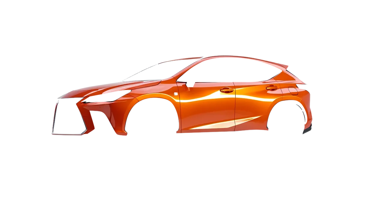 Lexus NX300 F Sport 2022 wrapped in Fiery Orange (3M G364), front three-quarter view