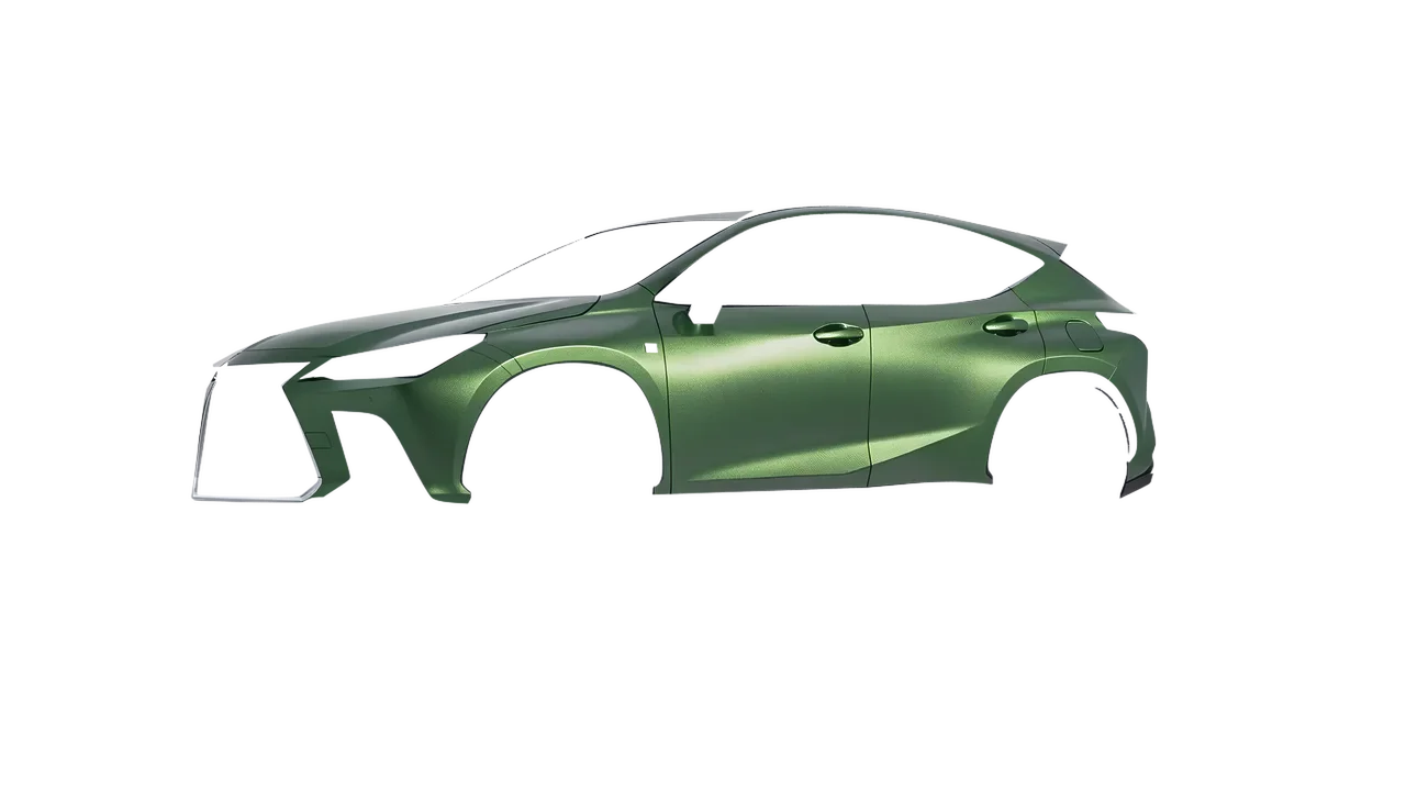 Lexus NX300 F Sport 2022 wrapped in Apple Green (Avery Dennison SW900-745-M), front three-quarter view