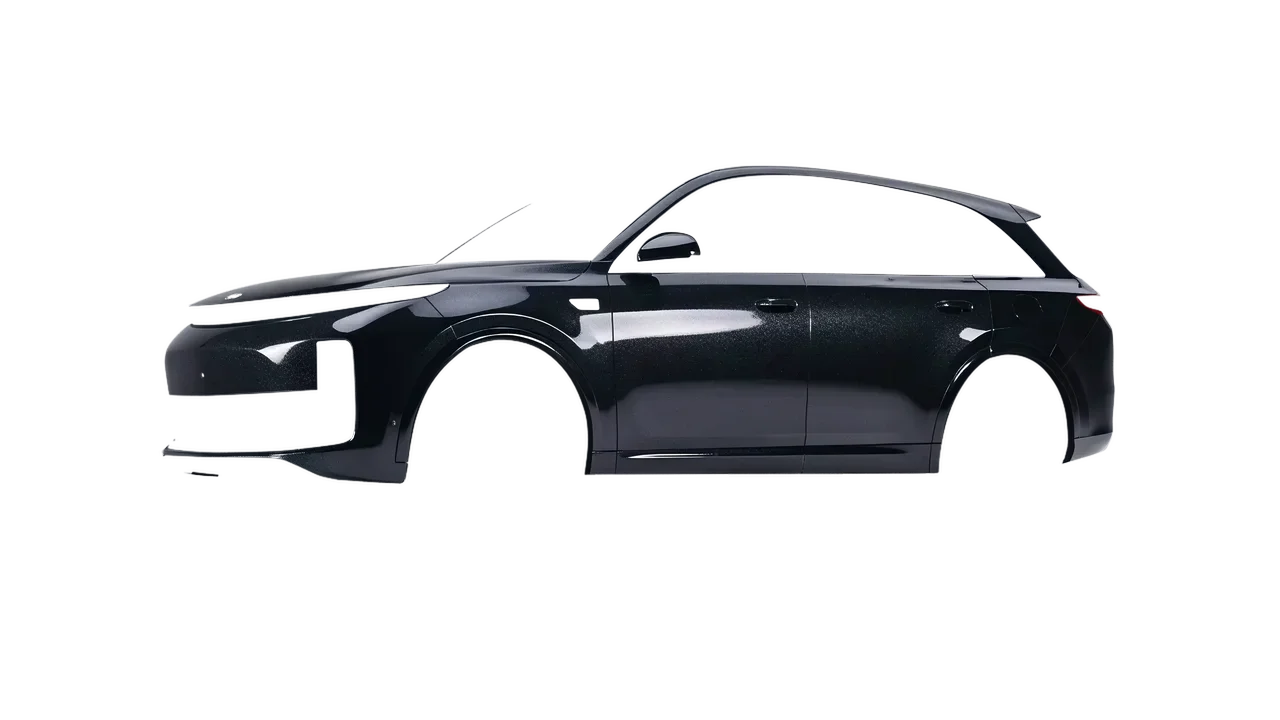 Lixiang Li L7 2025 wrapped in Mystery Black (Avery Dennison SW900-184-M), front three-quarter view