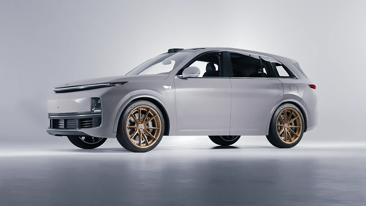 Lixiang Li L7 2025 on HRE Performance Wheels S104SC forged wheels, front three-quarter view