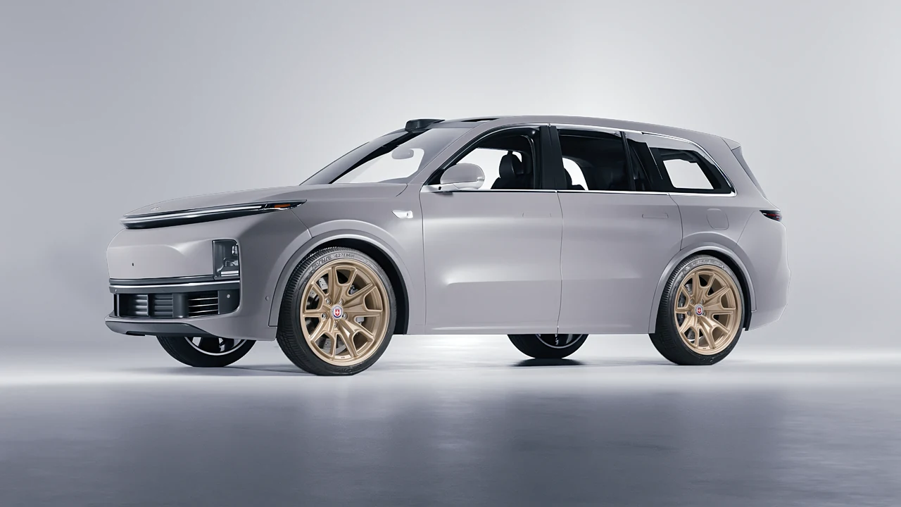 Lixiang Li L8 2025 on HRE Performance Wheels 427M forged wheels, front three-quarter view