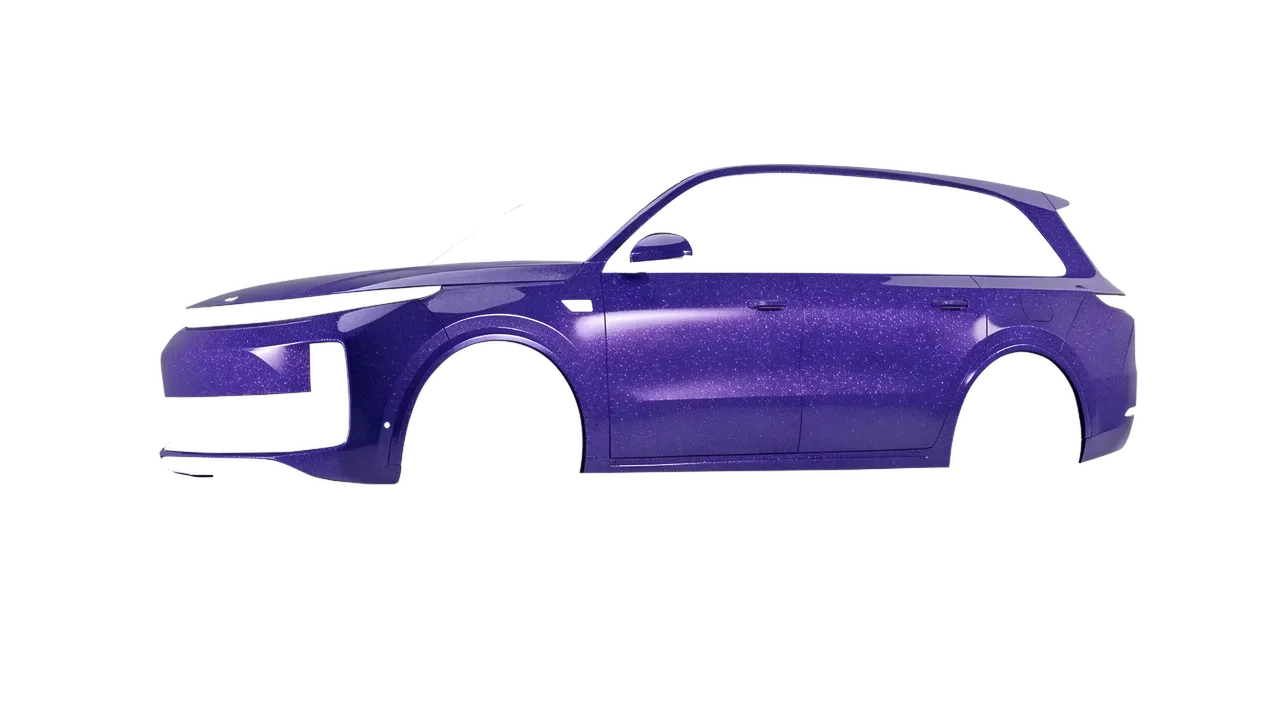 Lixiang Li L9 2025 wrapped in Purple (Avery Dennison SW900-587-D), front three-quarter view