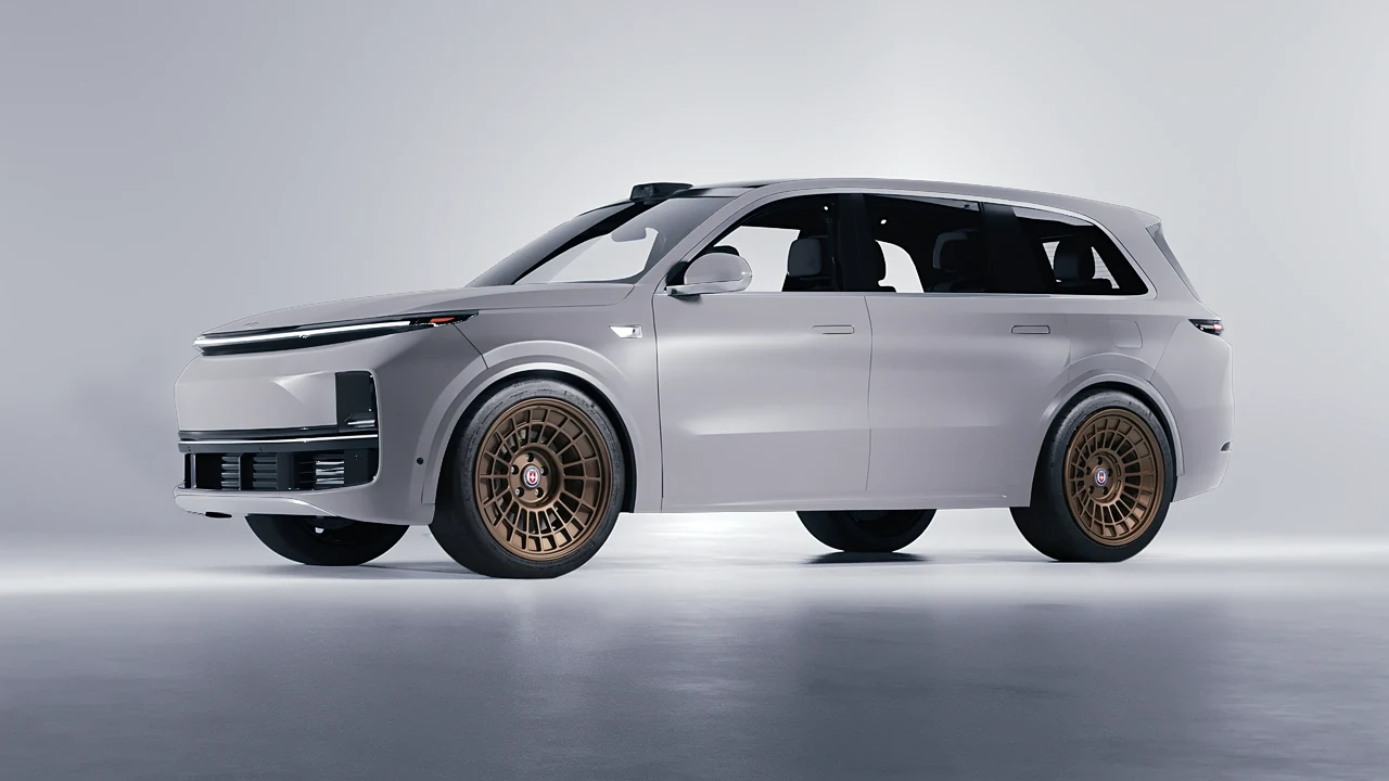 Lixiang Li L9 2025 on HRE Performance Wheels 515-GTM forged wheels, front three-quarter view
