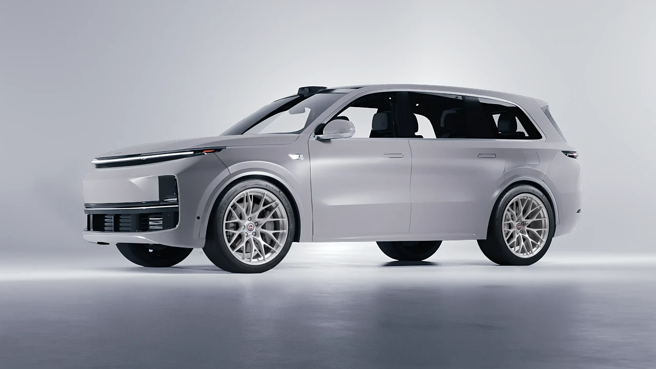 Lixiang Li L9 2025 on HRE Performance Wheels 520M forged wheels, front three-quarter view