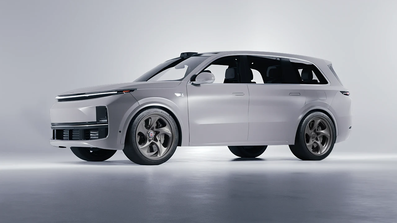 Lixiang Li L9 2025 on HRE Performance Wheels 522 forged wheels, front three-quarter view