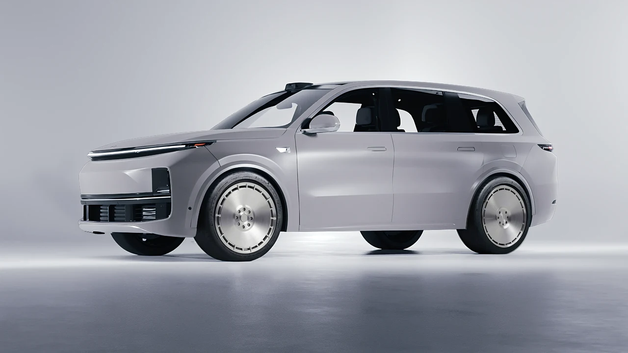 Lixiang Li L9 2025 on RDB LA Zero forged wheels, front three-quarter view