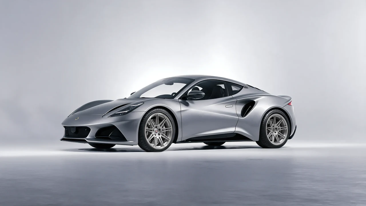 Lotus Emira 2022 on HRE Performance Wheels 301M forged wheels, front three-quarter view