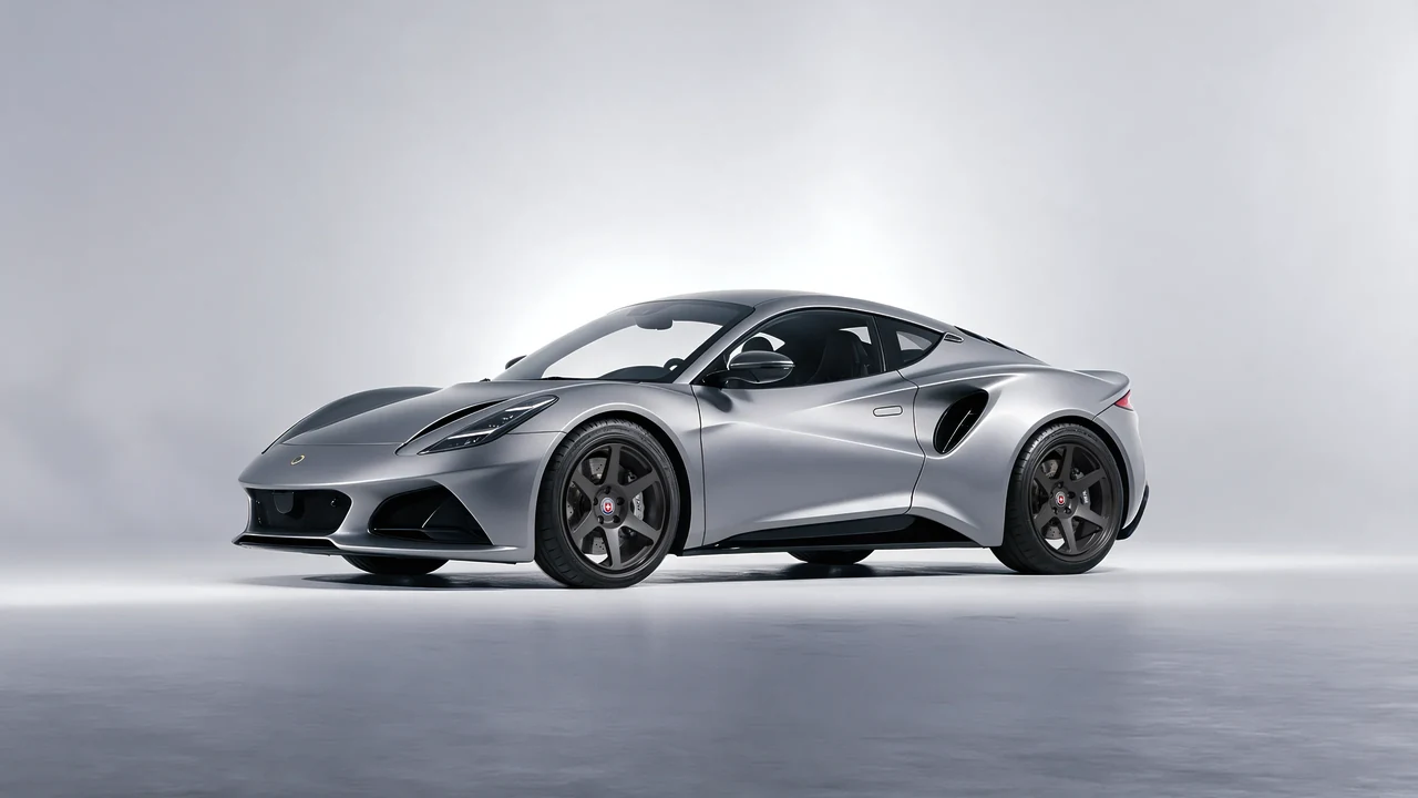 Lotus Emira 2022 on HRE Performance Wheels 306-GT forged wheels, front three-quarter view