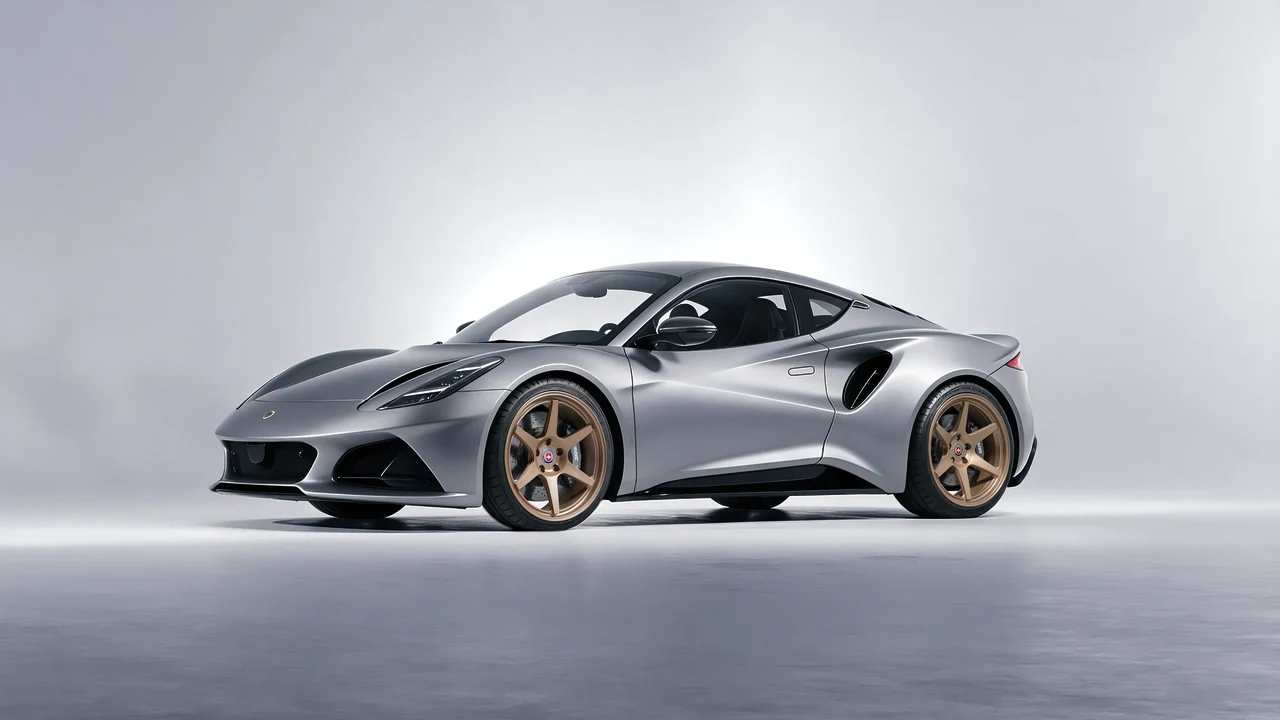 Lotus Emira 2022 on HRE Performance Wheels 306-GTS forged wheels, front three-quarter view