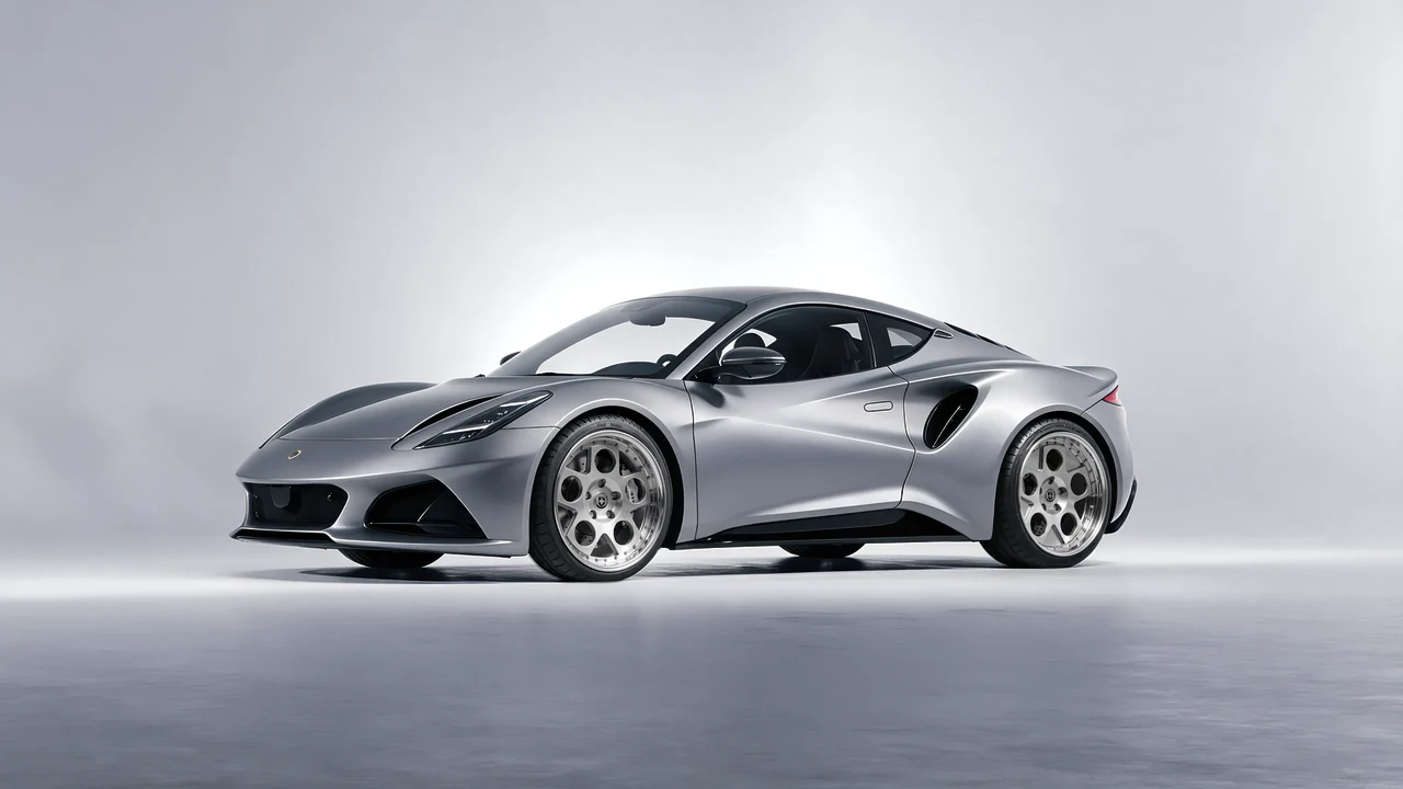Lotus Emira 2022 on HRE Performance Wheels 454 forged wheels, front three-quarter view
