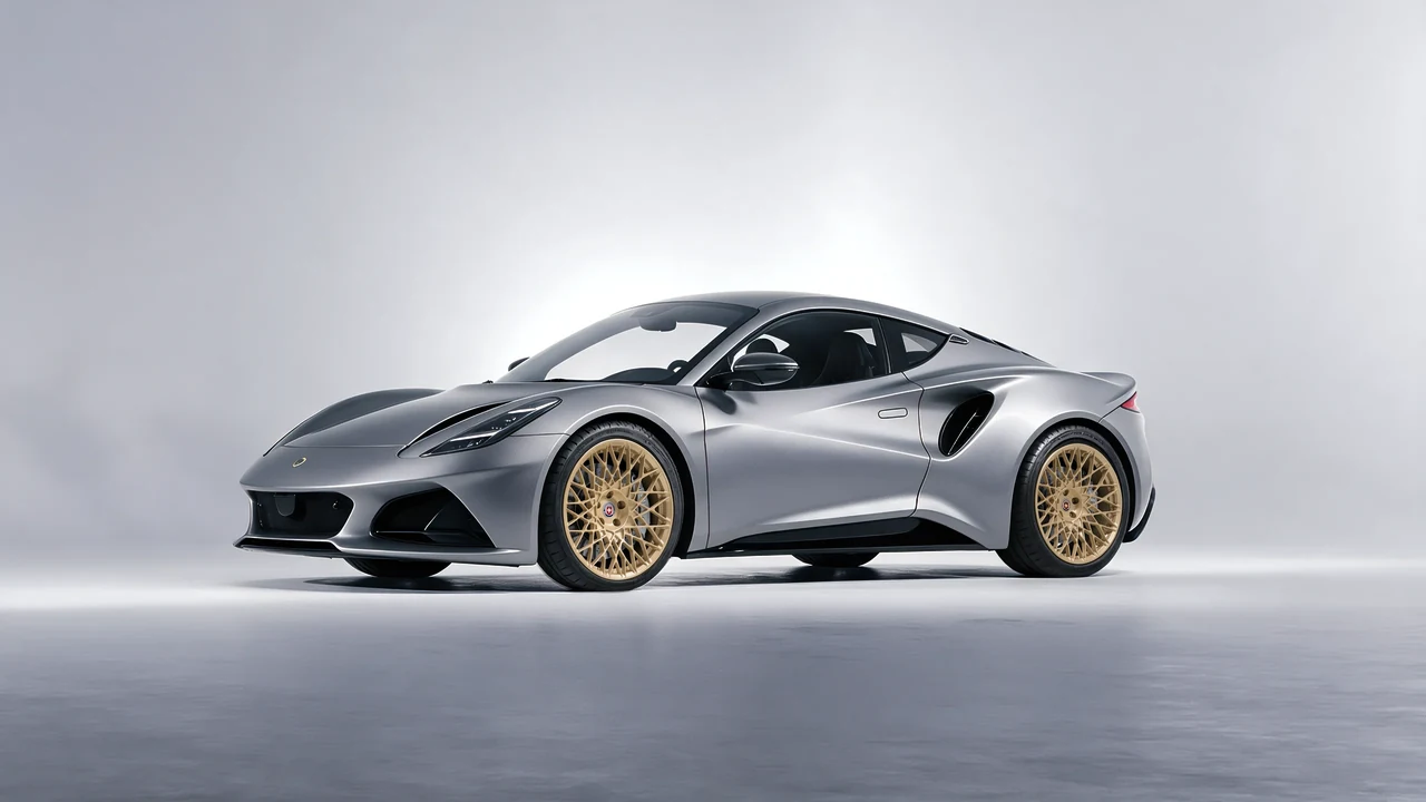 Lotus Emira 2022 on HRE Performance Wheels 501M forged wheels, front three-quarter view