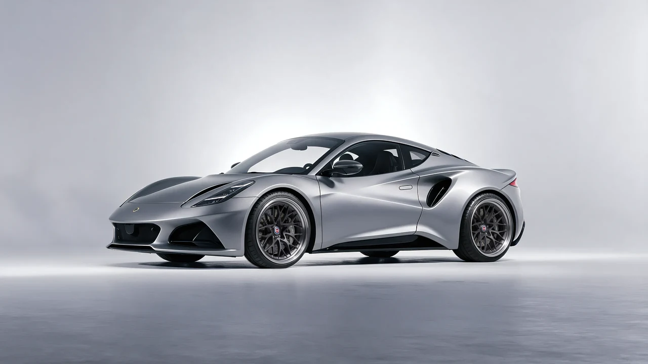 Lotus Emira 2022 on HRE Performance Wheels 520 forged wheels, front three-quarter view