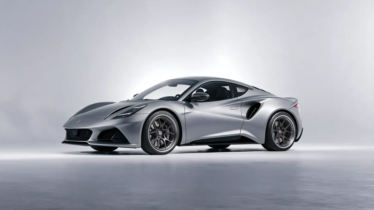 Lotus Emira 2022 on HRE Performance Wheels 521 forged wheels, front three-quarter view