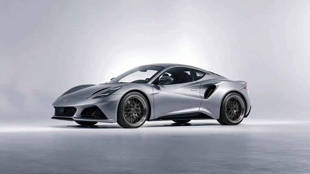 Lotus Emira 2022 on HRE Performance Wheels 540 forged wheels, front three-quarter view