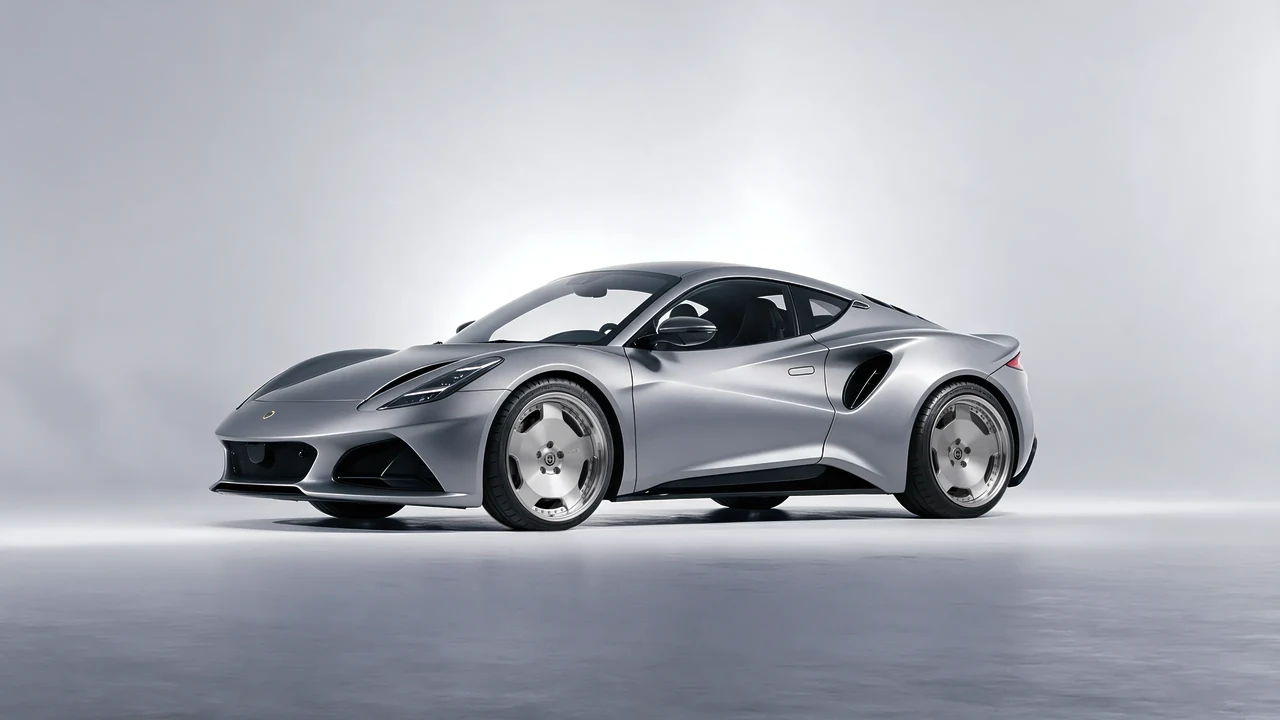 Lotus Emira 2022 on HRE Performance Wheels 544 forged wheels, front three-quarter view