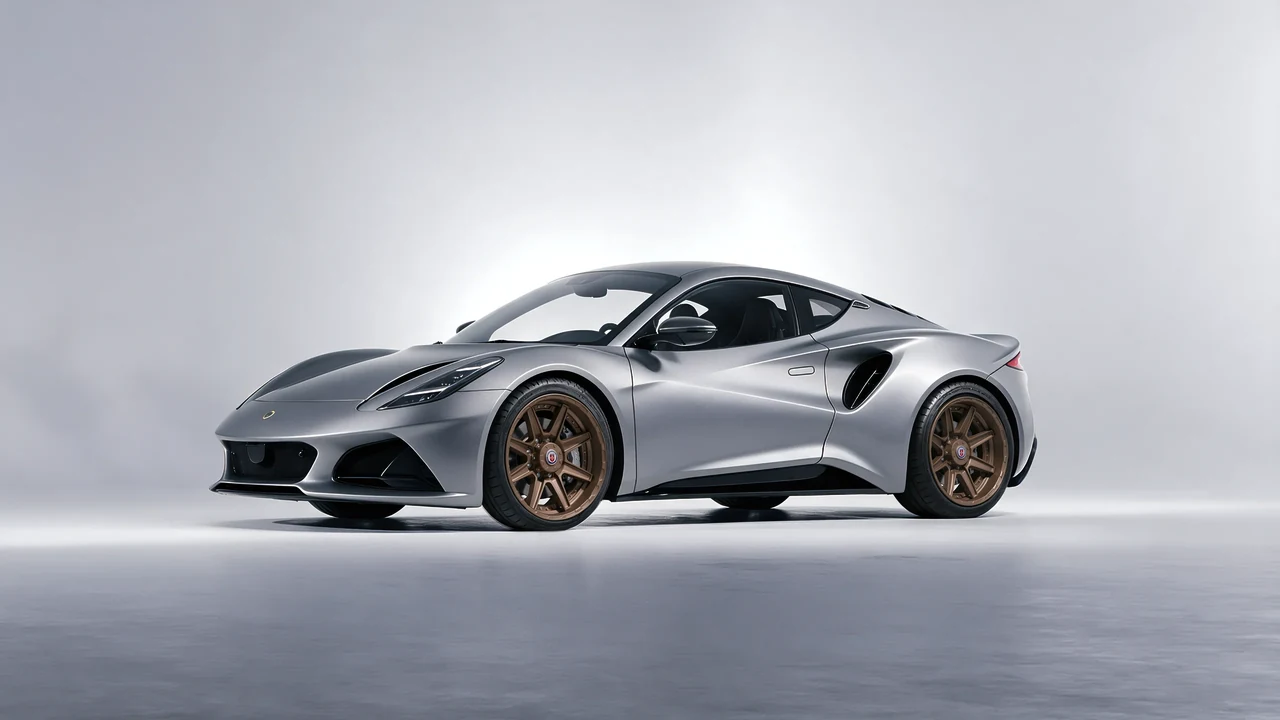 Lotus Emira 2022 on HRE Performance Wheels HD188 forged wheels, front three-quarter view
