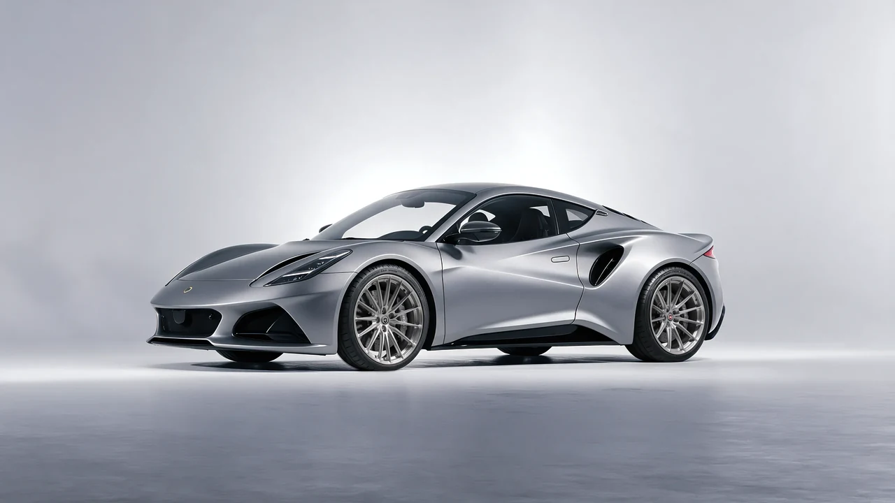 Lotus Emira 2022 on HRE Performance Wheels P103SC forged wheels, front three-quarter view
