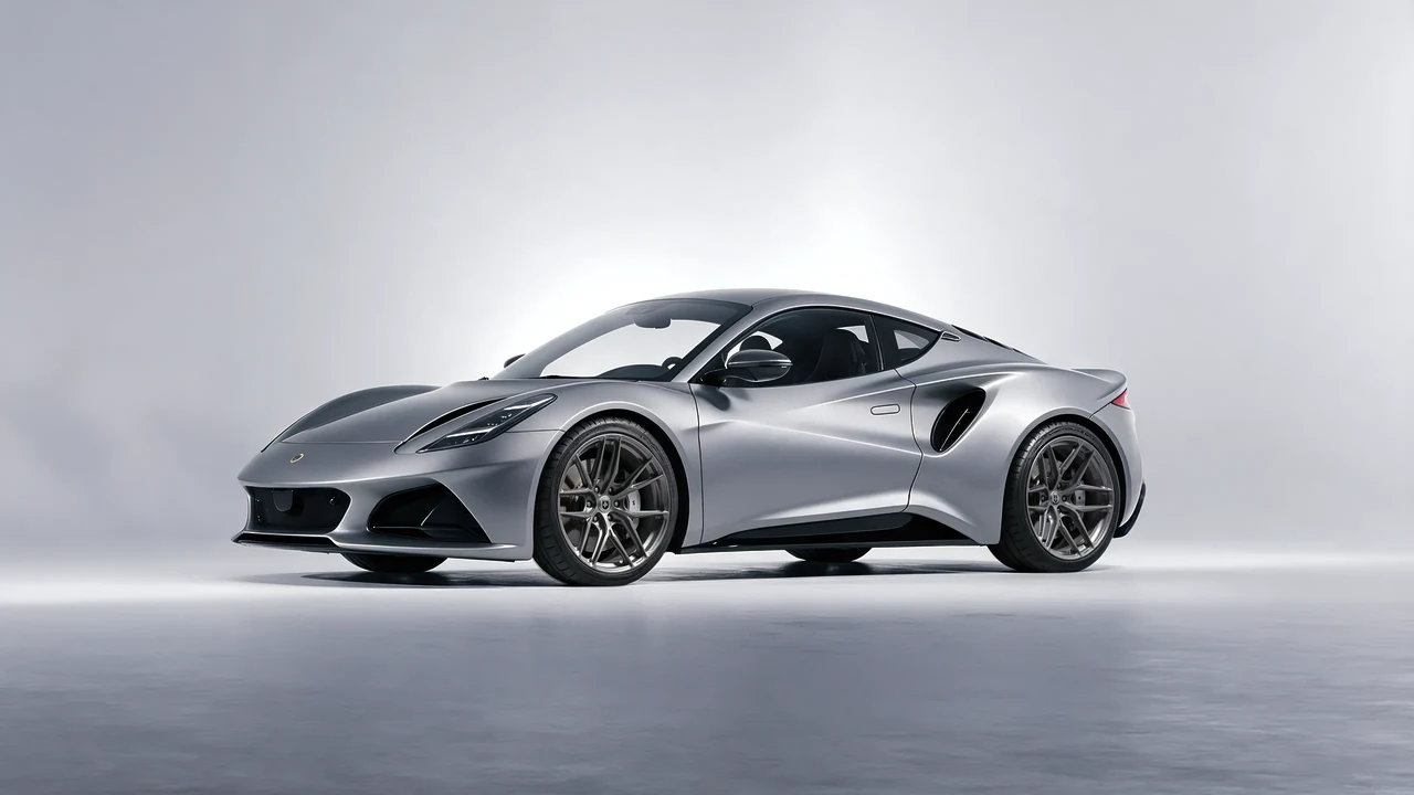 Lotus Emira 2022 on HRE Performance Wheels P161SC forged wheels, front three-quarter view