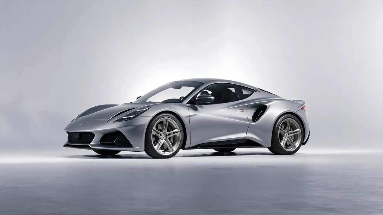 Lotus Emira 2022 on HRE Performance Wheels P207 forged wheels, front three-quarter view