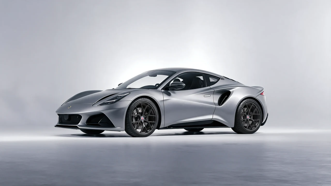 Lotus Emira 2022 on HRE Performance Wheels R161-Lightweight forged wheels, front three-quarter view