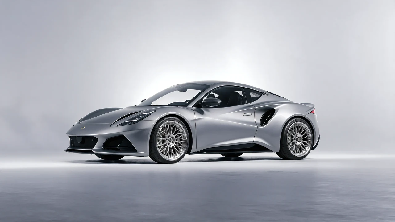 Lotus Emira 2022 on RDB LA Signature forged wheels, front three-quarter view