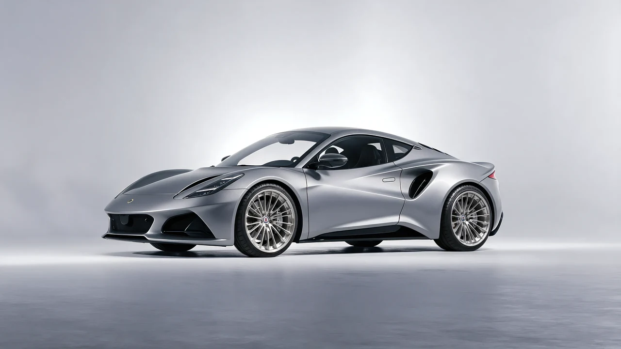 Lotus Emira 2022 on HRE Performance Wheels S209 forged wheels, front three-quarter view