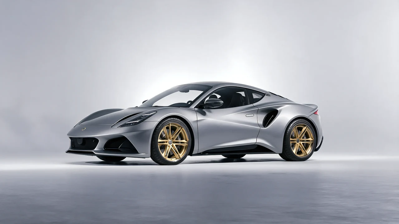 Lotus Emira 2022 on HRE Performance Wheels S267H forged wheels, front three-quarter view
