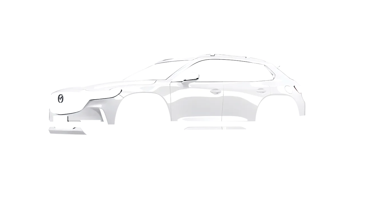 Mazda CX-50 2023 wrapped in Gloss White (3M G10), front three-quarter view