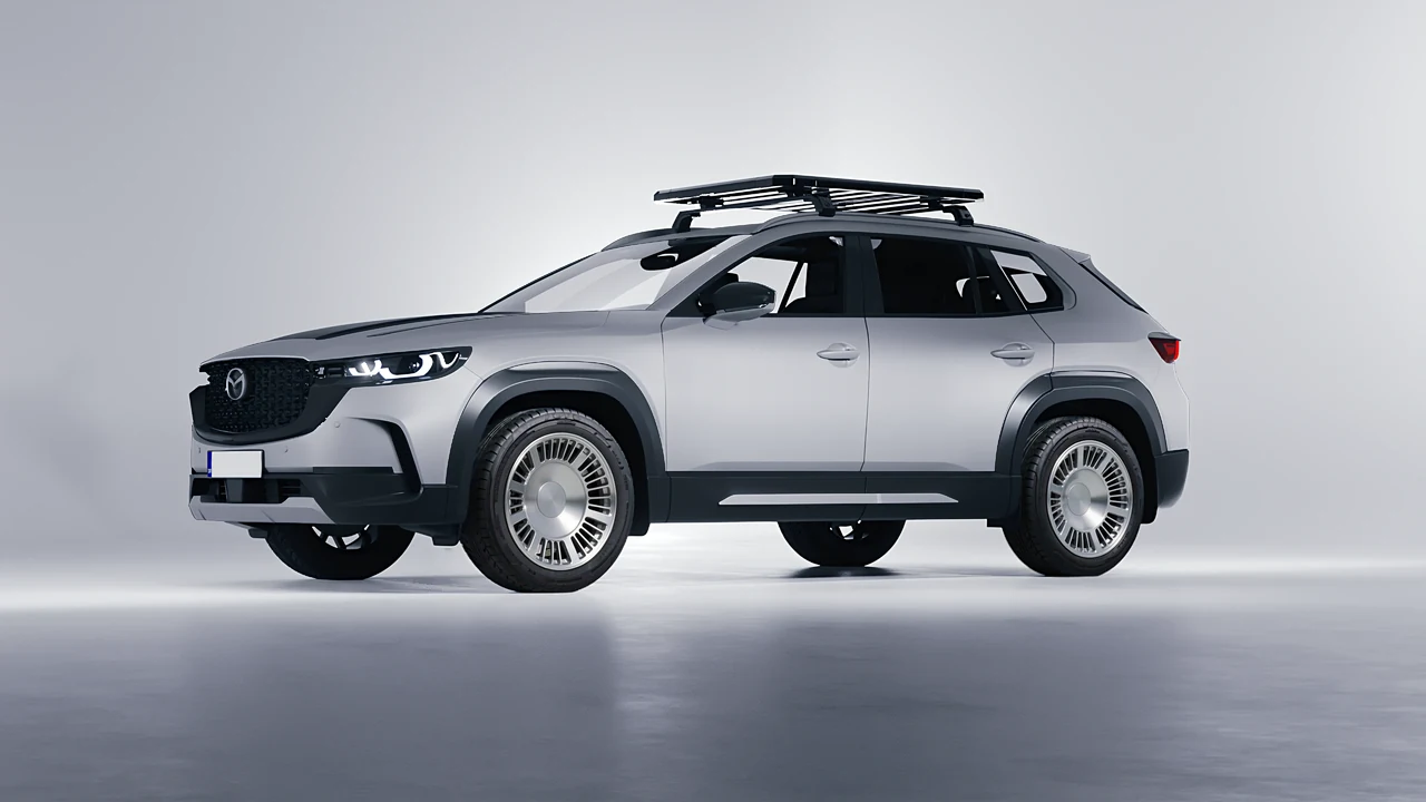 Mazda CX-50 2023 on RDB LA Masterpiece forged wheels, front three-quarter view
