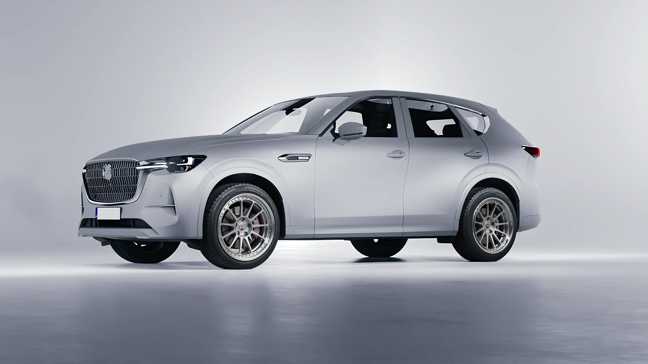 Mazda CX-60 2023 on HRE Performance Wheels 303 forged wheels, front three-quarter view
