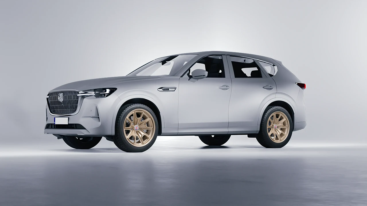 Mazda CX-60 2023 on HRE Performance Wheels 427M forged wheels, front three-quarter view