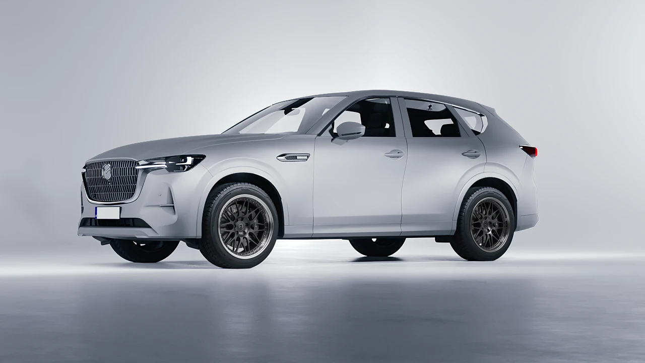 Mazda CX-60 2023 on HRE Performance Wheels 540 forged wheels, front three-quarter view