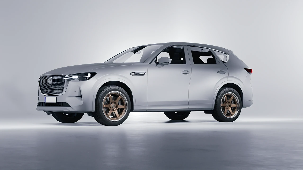 Mazda CX-60 2023 on HRE Performance Wheels C106 forged wheels, front three-quarter view