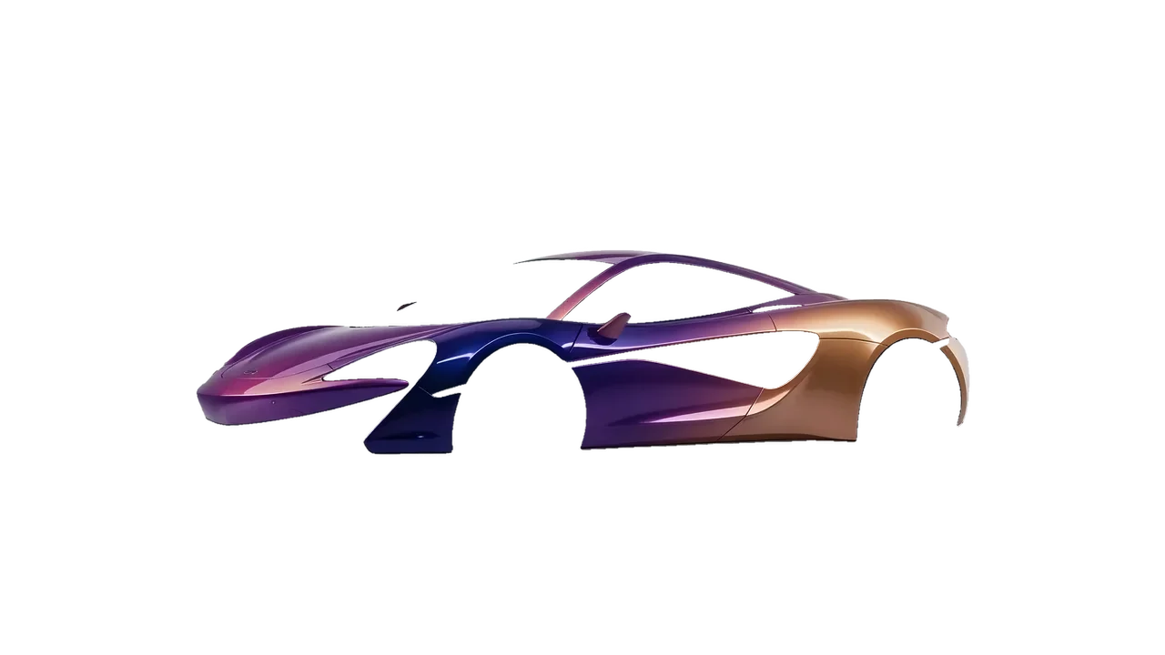McLaren 570S 2020 wrapped in Gloss Flip Deep Space (3M GP278), front three-quarter view