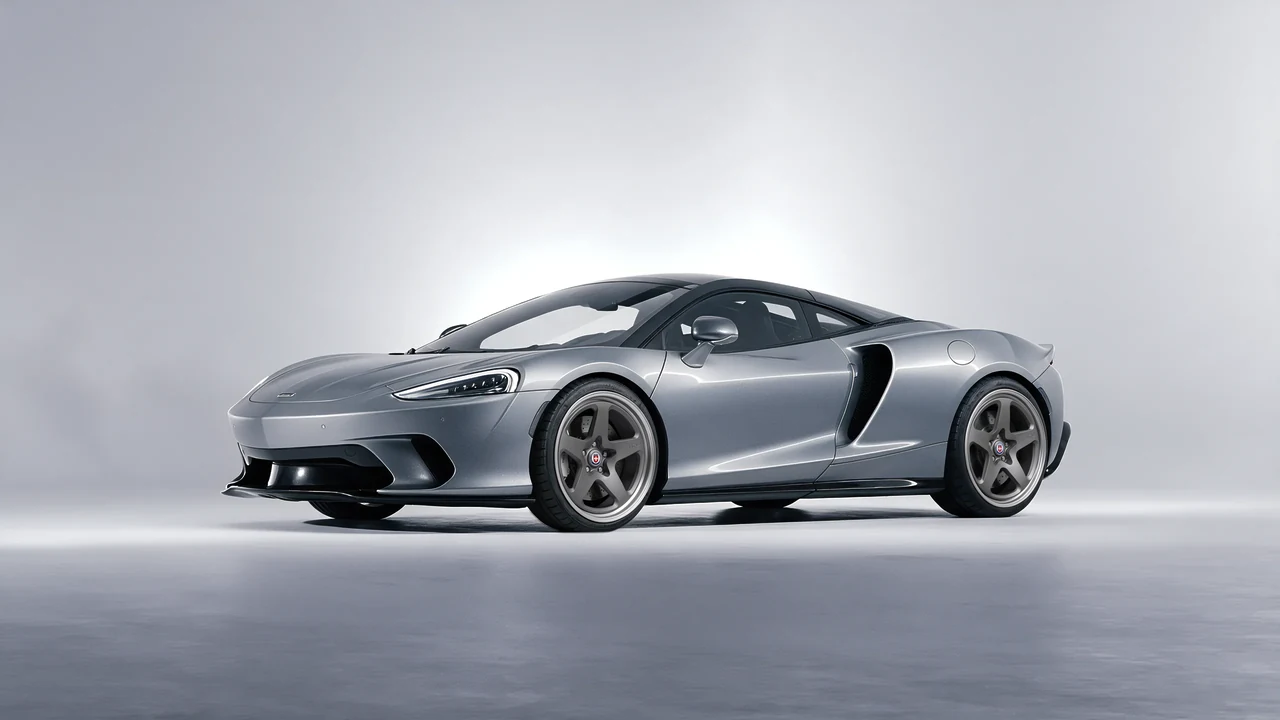 McLaren GT 2022 on HRE Performance Wheels 527 forged wheels, front three-quarter view