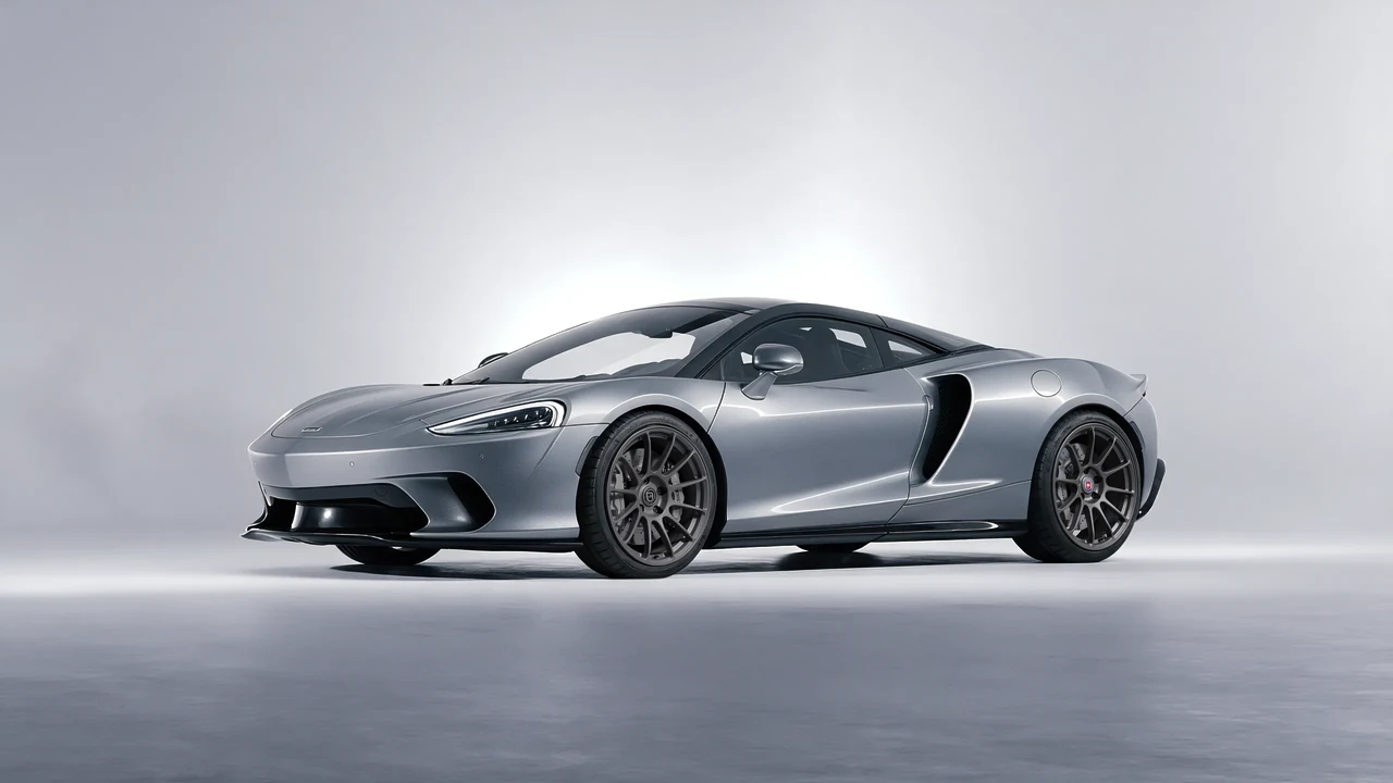 McLaren GT 2022 on HRE Performance Wheels RC103 forged wheels, front three-quarter view