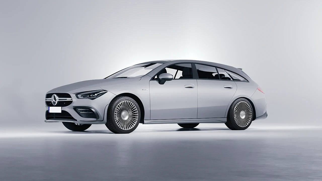 Mercedes-Benz AMG CLA 35 Shooting Brake 2020 on RDB LA 50 forged wheels, front three-quarter view