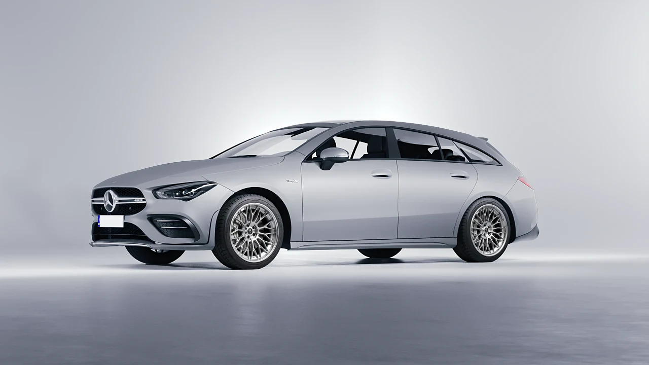 Mercedes-Benz AMG CLA 35 Shooting Brake 2020 on RDB LA Signature forged wheels, front three-quarter view