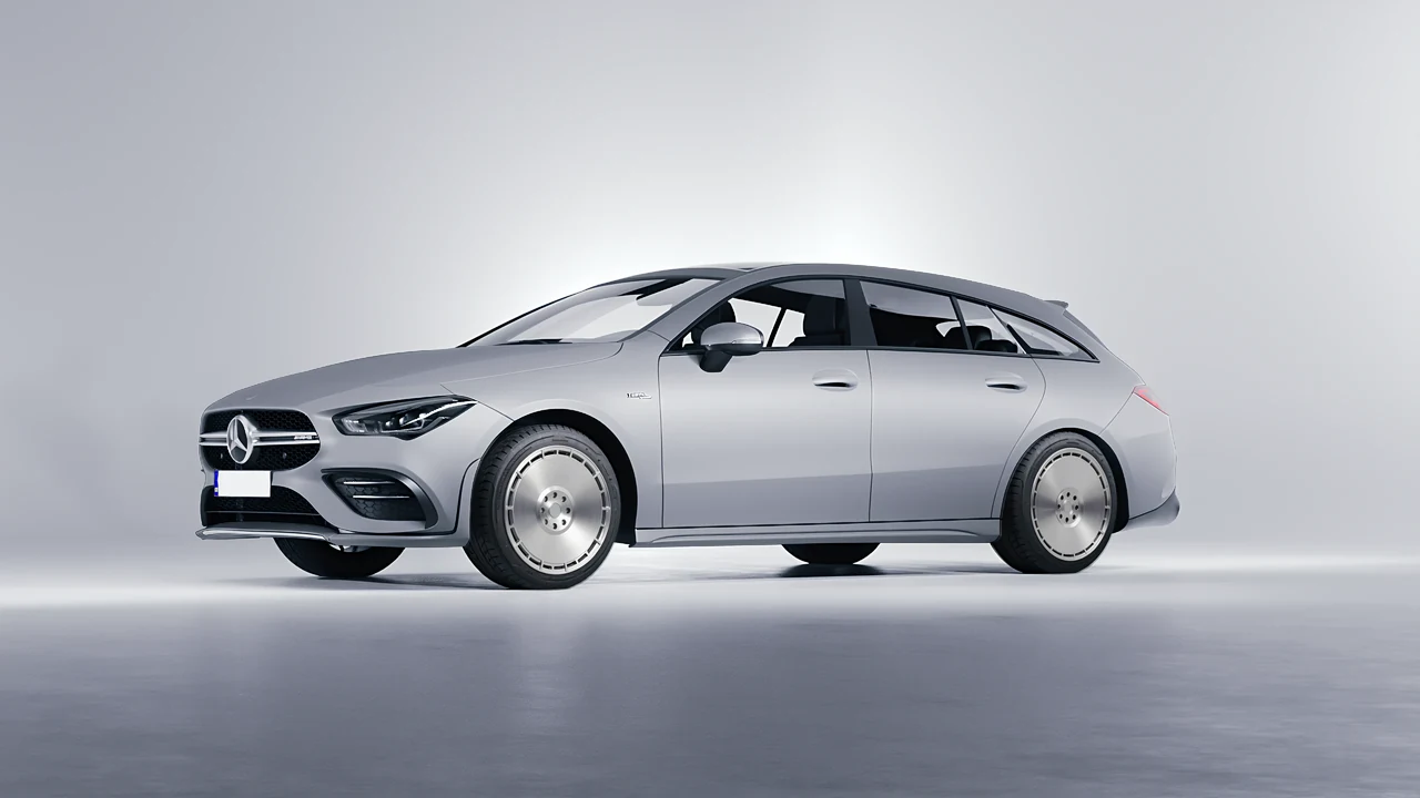 Mercedes-Benz AMG CLA 35 Shooting Brake 2020 on RDB LA Zero forged wheels, front three-quarter view