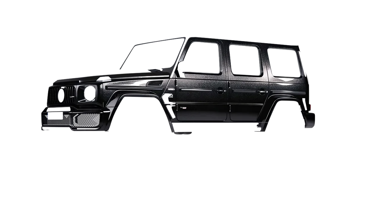 Mercedes-Benz AMG G63 Brabus 700 Widestar 2022 wrapped in Mystery Black (Avery Dennison SW900-184-M), front three-quarter view