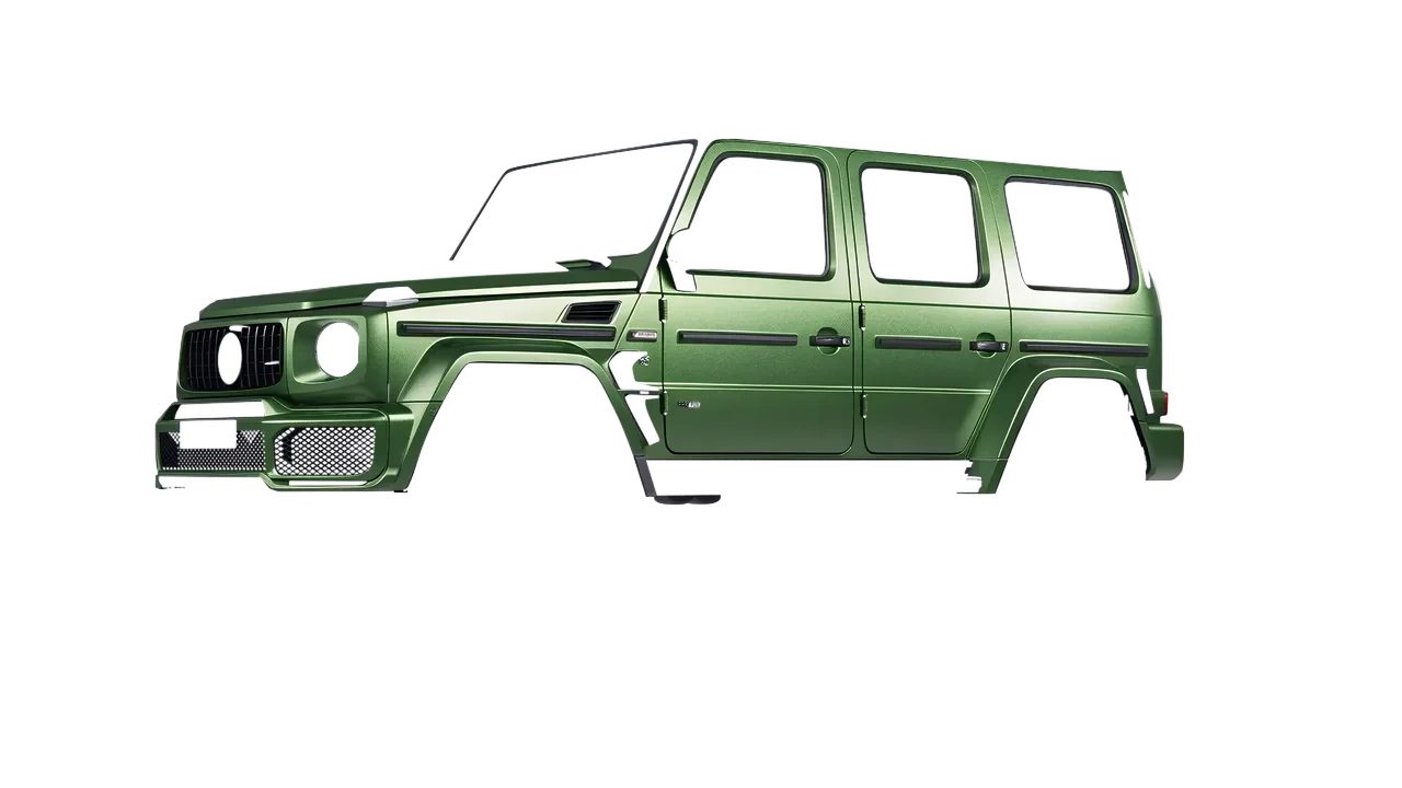 Mercedes-Benz AMG G63 Brabus 700 Widestar 2022 wrapped in Apple Green (Avery Dennison SW900-745-M), front three-quarter view