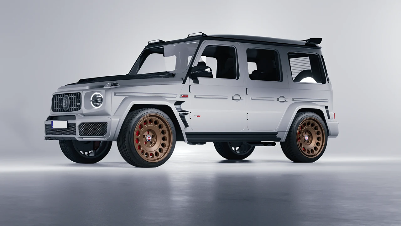 Mercedes-Benz AMG G63 Brabus 700 Widestar 2022 on HRE Performance Wheels 037-GTM forged wheels, front three-quarter view