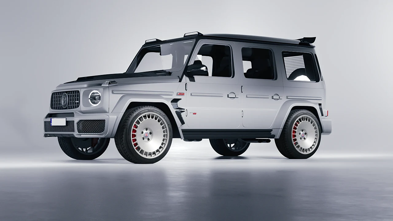Mercedes-Benz AMG G63 Brabus 700 Widestar 2022 on HRE Performance Wheels 935M forged wheels, front three-quarter view