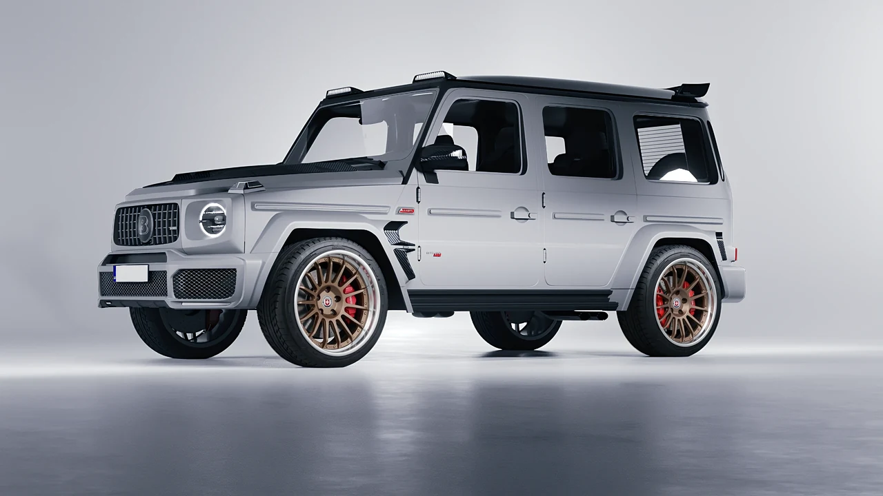 Mercedes-Benz AMG G63 Brabus 700 Widestar 2022 on HRE Performance Wheels C109 forged wheels, front three-quarter view